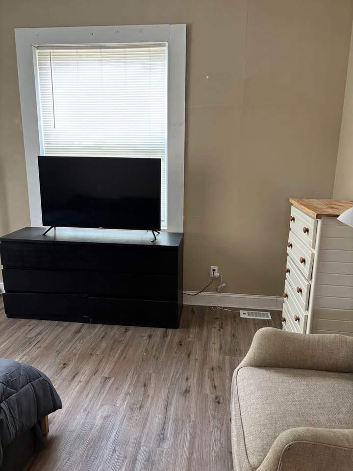 Bedroom dresser and TV